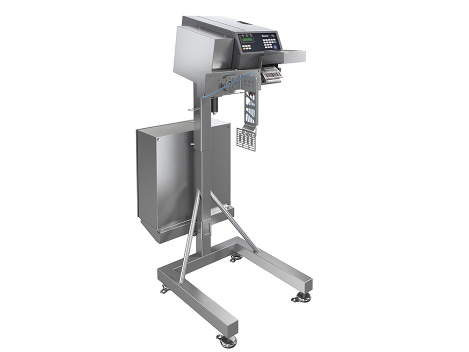 Märkning av kolli, kartong, låda, Scanvaegt SVA90 etikettapplikator